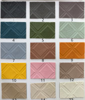 Cuir synthétique PVC gaufré personnalisé de 1mm d'épaisseur en PU tricoté dossier de chaise de maison canapé chaussures décorations sièges rembourrés