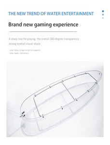 <span class=keywords><strong>Kayak</strong></span> de randonnée transparent QIQU en gros, résistant aux chocs, pour parc aquatique et bateau à rames en mer - Product Image 3