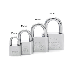 Multi Size Factory Customized square Anti Rust Padlock Light Solid Color Fine Key Padlock Waterproof Door Lock