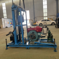 Foreuse à eau portable diesel XL de haute qualité avec pompe, profondeur de forage max. 130 m, puissance 22-35 CV