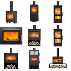 Estufa de Leña de Alta Eficiencia con Combustible de Pellets, Diseño Moderno Personalizado con Otros Materiales, Calefacción para Toda la Casa, Diseño sin Humo - Product Image 1