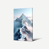 Tableau mural en toile Montagne enneigée, paysage alpin, impression numérique HD sur toile, design personnalisé pour la décoration intérieure moderne