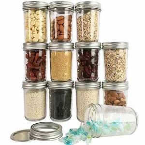 Pot de maçon en verre sans plomb bouteille de caviar épaissie pour le stockage de la mousse de gâteau à la confiture pot en verre élégant pour le stockage des aliments de qualité supérieure - Product Image 4