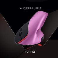 JERTECH JR321 Mouse Gaming, Mouse mikro USB antarmuka PC dengan tali tangan kotak hadiah dapat diisi ulang vertikal nirkabel ergonomis