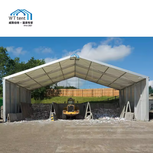 Tienda de campaña con estructura de aluminio reforzado, <span class=keywords><strong>refugio</strong></span> temporal a prueba de lluvia, almacén de almacenamiento de 9x15M - Product Image 5