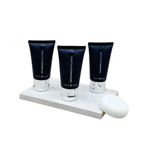도매 일회용 목욕 호텔 어메니티 미니 호텔 샴푸 샤워 젤 튜브 UV 인쇄 로고