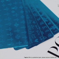 Plaque de tamponnage pour nail art en acier inoxydable, modèle de transfert multi-designs (nœud, cœur, croix, gothique, vintage)