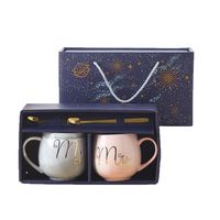 Tasses à café en papier de luxe imprimées en sérigraphie motif marbre, promotionnelles, pour couples, Noël, Nouvel An, mariage - Nouveauté TOMAS