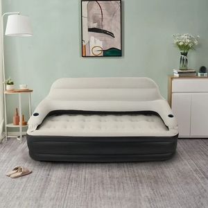 Venta directa de fábrica, colchón de aire King con cabecero, cama de aire, sofá inflable con bomba para interiores y exteriores - Product Image 5