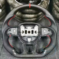 Für Dodge Carbon-Faser LED Perforiertes Leder Challenger Charger SRT Hellcat Ram Scat Pack RT Durango 2013-2023 Lenkrad