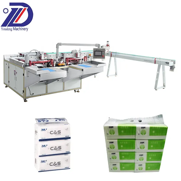 Factory Supplier Facial Tissue Folding Packing Machine Facial TissuePacking Process Tissue Packing Processing Machine