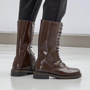 Stivaletti Casual da Uomo in Pelle con Suola Spessa, Antiscivolo, per Esterni, con Rialzo Interno - Product Image 5