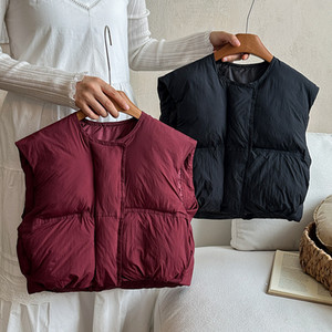 Veste matelassée <span class=keywords><strong>sans</strong></span> manches pour enfants, nouvelle mode automne-hiver, couleur unie, manteau chaud pour bébé garçon - Product Image 5