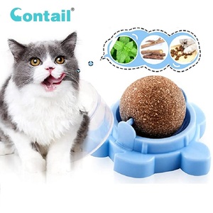 Pelota de juguete para gatos, juguete para mascotas con dientes molares, planta natural limpia, para calmar a los gatos - Product Image 1