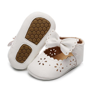 Grazioso grazioso grazioso e luccicante bellissimo e affascinante antiscivolo baby mary jane <span class=keywords><strong>scarpe</strong></span> da principessa <span class=keywords><strong>per</strong></span> neonati con fiocco - Product Image 4