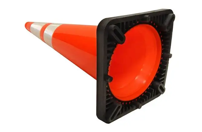 Manufacture Top Sale 70 cm Road Cone Flexible PVC Safety Used Traffic Cone