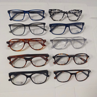 Montures optiques en acétate tendance, styles durables et élégants, liquidation de stock, vente promotionnelle, montures en acétate haut de gamme, lunettes