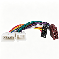 Arnés de Cableado para Radio de Coche, Conector OEM Blanco a Conector ISO Estándar Rojo y Negro para Instalación de Unidad Principal Toyota Subaru