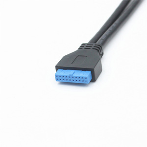 สายต่อขยายเมนบอร์ด USB 3.0 20 พิน แบบสองหัวต่อ พร้อมสายป้องกันสัญญาณรบกวน I/O สำหรับหูฟัง - Product Image 2