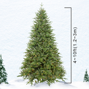Décorations de Noël artificielles en gros, arbre de Noël vert en PVC avec pied en métal - Product Image 3