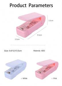 Sellador de presión manual plegado de plástico pequeño para aperitivos al vacío portátil, artículos diversos para el hogar - Product Image 6