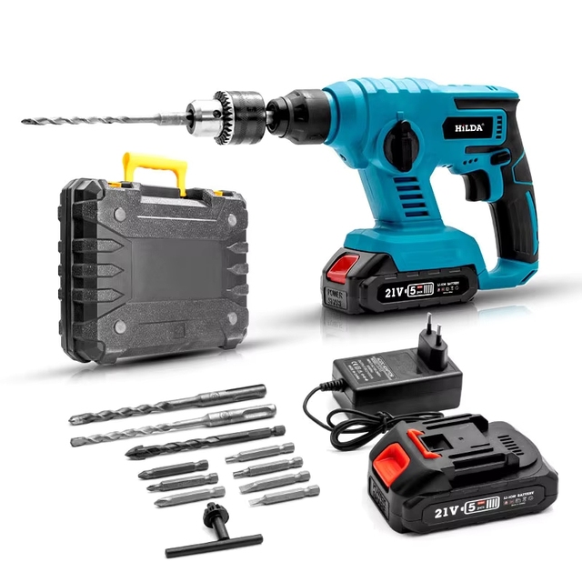 Brushless High-power Lithium Hammer Impact Drill Wireless Pickaxe Drilling Wall Punching Expansion Screws Concrete Rock