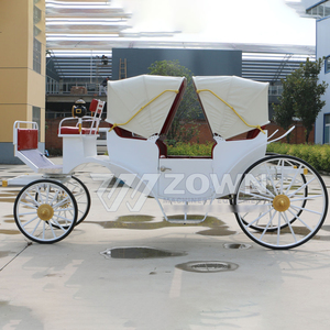 Carruaje Eléctrico sin Caballos ZOWN, Transporte Especial de 4 Ruedas, Carruaje Real de Cenicienta, Parasol para Turismo, 4-6 Personas - Product Image 5