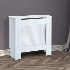 Cubierta de <span class=keywords><strong>Radiador</strong></span> de Madera, Mueble de Calefacción Moderno para el Hogar, Estilo Rejilla, Diseño de Diamante, Pintado en <span class=keywords><strong>Blanco</strong></span>, <span class=keywords><strong>Pequeño</strong></span> - Product Image 1
