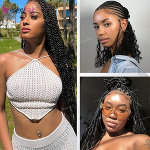 Originea 100% chưa qua chế biến tóc con ngườ<span class=keywords><strong>i</strong></span> mùa xuân afro Twist kinky xoăn số lượng lớn mua 50 gram cho micro Twist bện phần mở rộng tóc - Product Image 5