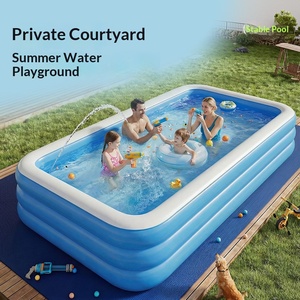 <span class=keywords><strong>Piscina</strong></span> Inflable Ecológica Rectangular Reforzada para Niños, para Uso Familiar, Bebés, Niños Pequeños, en Interiores y Exteriores, <span class=keywords><strong>Piscina</strong></span> Grande y Pequeña - Product Image 2