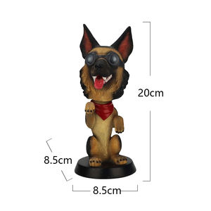 कस्टम मजाकिया कुत्ते लाक्षणिक बोबल सिर 3 डी पशु मूर्तिकला रेसिन शिल्प घर सजावट डेस्क गहने कस्टम रेसिन राष्ट्रपति उपहार - Product Image 6