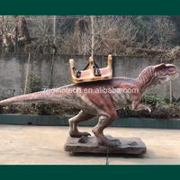 Özel Yapım Robotik Tyrannosaurus Rex Eğlence Parkı İçin Binilebilir Oyuncak veya Çocuklar İçin Etkileşimli Animatronik Dinozor Binme Cihazı