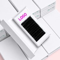 Plateaux de cils russes pré-faits pour extensions de cils en volume, fournitures pour salons de beauté et services de pose de volume