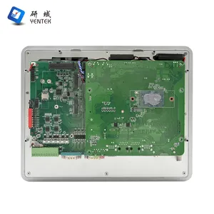 10.4 pouces LCD intel J1900/I5 I7 win10/11 ubuntu 6 * COM 2 * port LAN tablette à écran tactile sans ventilateur tout en un Panel PC industriel