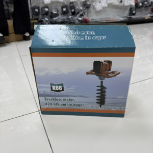 สว่านเจาะน้ำแข็งแบบไร้แปรงถ่าน 42V แบตเตอรี่ลิเธียม, สว่านเจาะน้ำแข็ง 200w, สว่านเจาะน้ำแข็ง ขนาดเส้นผ่านศูนย์กลาง 40-200 มม. แรงบิด 1000 นิวตันเมตร - Product Image 6