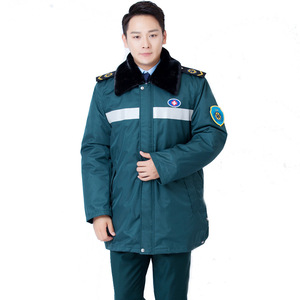 Manteau d'<span class=keywords><strong>urgence</strong></span> <span class=keywords><strong>en</strong></span> tissu Dobby de coton fourni par le fabricant, 120 grammes, vêtement d'hiver, usage <span class=keywords><strong>en</strong></span> USI/URG, uniforme unisexe pour infirmières et médecins - Product Image 5