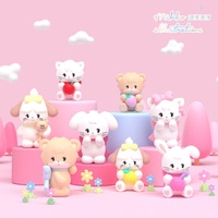Caja Sorpresa Serie Mikko Qimeng, 8 Figuras de Animales Adorables de PVC de 6.5-8cm para Exhibición en Escritorio y Regalo para Niñas