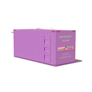 Ổ Đĩa Đường Phố Container Prefab Cà Phê Cửa Hàng Kiosk Di Động Đúc Sẵn Container Bar Nhà Hàng Với Nhà Bếp Để Bán - Product Image 5