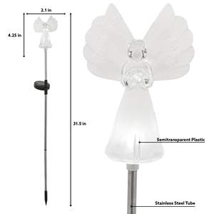 Il giardino solare colorato piccolo angelo illumina il Patio all'aperto per le vacanze serie Decorative di illuminazione del campo luce del prato per il Patio - Product Image 6