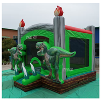 Château gonflable de dinosaure commercial de haute qualité pour enfants 13x13 pieds Château gonflable pour location de fête