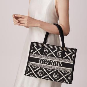 Chất lượng cao sang trọng của phụ nữ công suất lớn buổi tối sự kiện Tote Túi tùy chỉnh-thực hiện mô hình hình học Vai Túi - Product Image 5