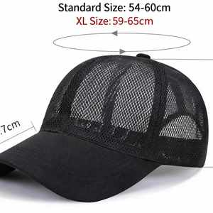 Wholesale Outdoor Custom Logo 6 Panel Plain Color Unstructured Mesh Running Fishing Sports Trucker Baseball Caps - Product Image 2