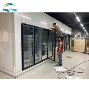 Gasolinera NSF Puerta de vidrio Enfriadores de entrada y congelador Sala de refrigeración con Cueva de cerveza en <span class=keywords><strong>Texas</strong></span> - Product Image 1