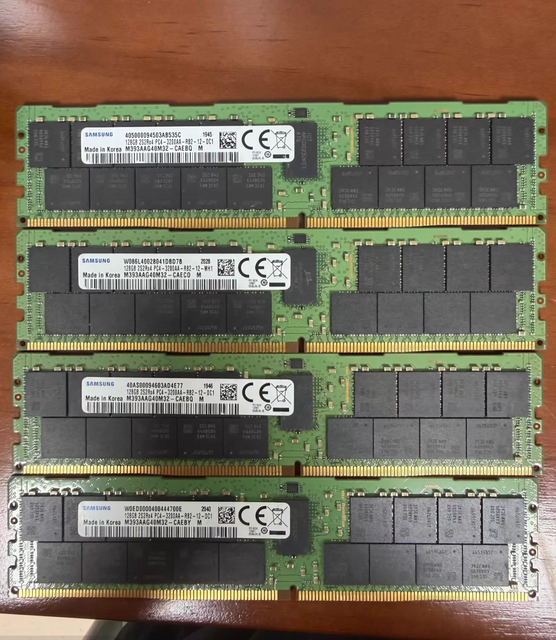 For ECC RDIMM Server Memory DDR4 3200MHz 128GB Model M393AAG40M32-CAE JEDEC Standard Low Latency Error Correction Stable