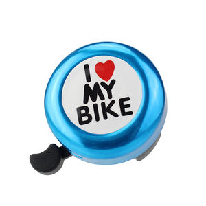 Campanello Colorato Stampato 'I Love <span class=keywords><strong>My</strong></span> <span class=keywords><strong>Bike</strong></span>' per Mountain <span class=keywords><strong>Bike</strong></span> MTB in Lega di Alluminio 54mm - Product Image 6