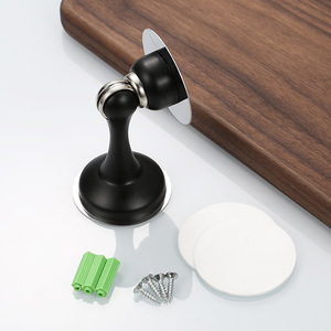 Aimant de porte et butée en acier inoxydable double usage, magnétique haute résistance, fixation murale pour cuisine et salon, design moderne et épuré - Product Image 4