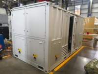Banc de charge AC en conteneur 2000 kW 400 V 50 Hz 60 Hz, charge fictive résistive pour test de centrales électriques et chantiers navals