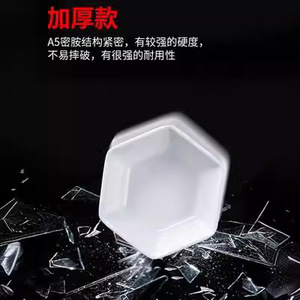 A5 white <b>plastic</b> single-ear small bowl, household hot pot seasoning bowl, restaurant fast food restaurant melamine rice bowl, - Product Image 3