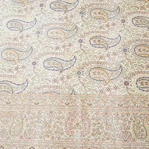 <span class=keywords><strong>Tappeto</strong></span> YILONG 152x213cm <span class=keywords><strong>Beige</strong></span> <span class=keywords><strong>Vintage</strong></span> Fatto a Mano in Seta Tabriz, <span class=keywords><strong>Tappeto</strong></span> Turco Antico per la Casa - Product Image 5