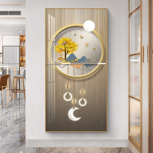 <span class=keywords><strong>Art</strong></span> mural créatif géométrique à impression <span class=keywords><strong>numérique</strong></span> à l'huile avec cadre en métal doré/noir sur toile pour la décoration intérieure - Product Image 6